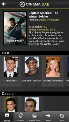 Cinema UAE android App screenshot 2