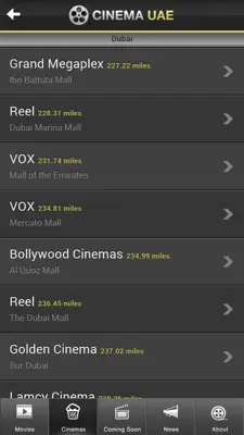 Cinema UAE android App screenshot 4