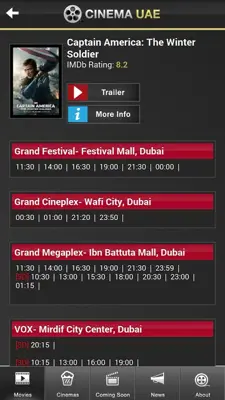 Cinema UAE android App screenshot 6